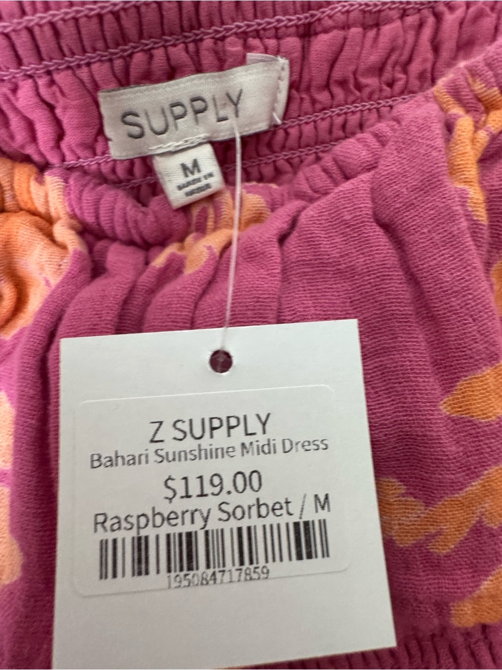 Z Supply Bahari Floral Ruffle Maxi Dress Size M NWT - Picture 7 of 9